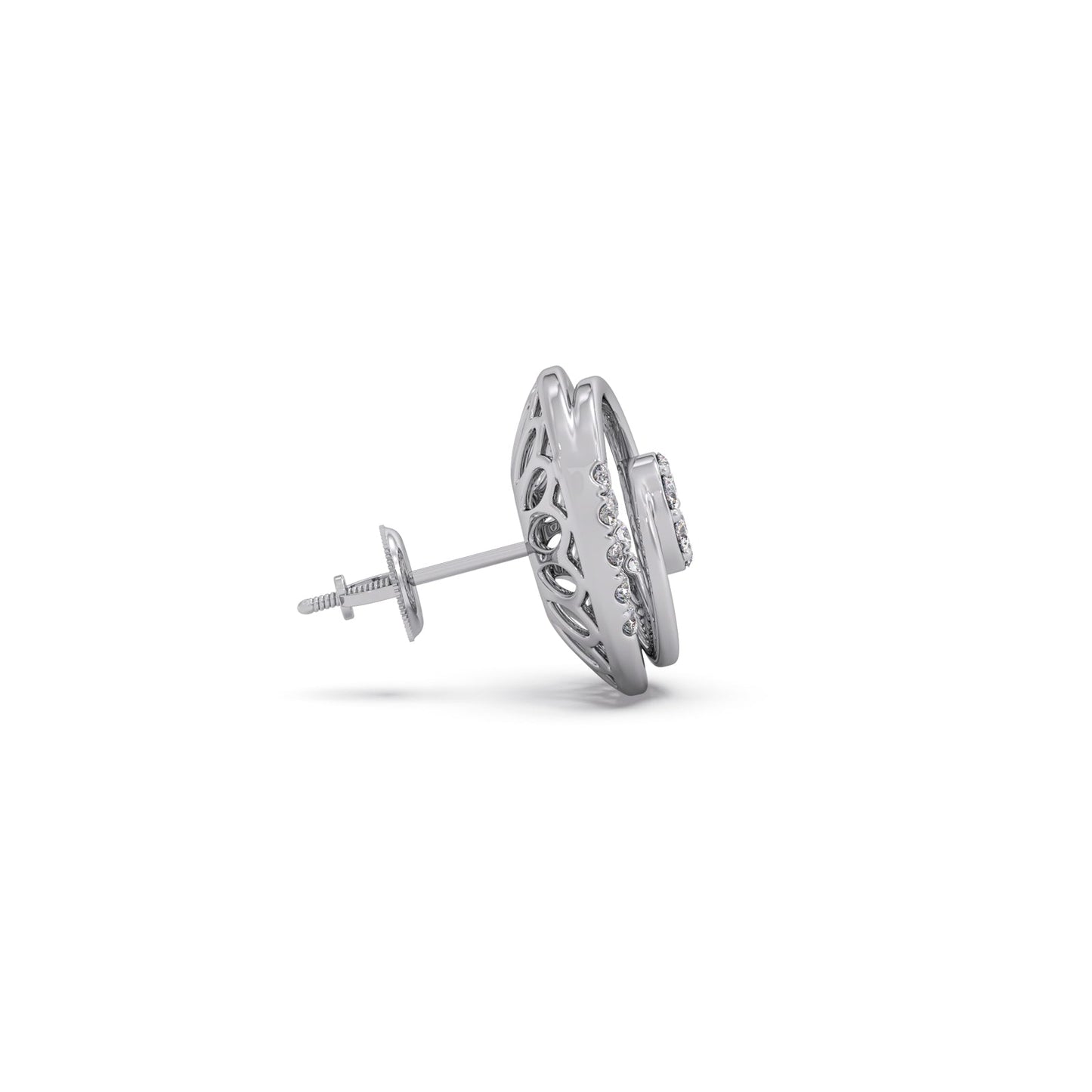 Celestial Cluster Diamond Stud Earrings
