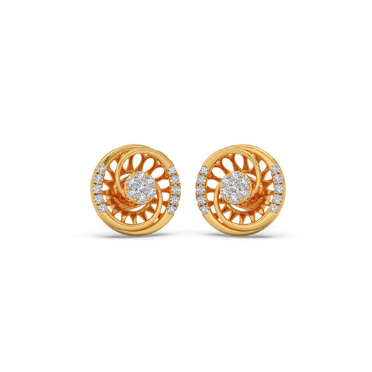 Celestial Cluster Diamond Stud Earrings