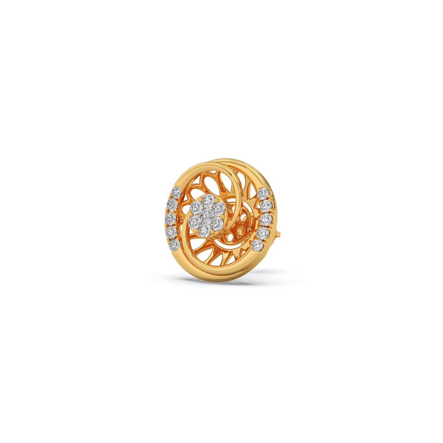 Celestial Cluster Diamond Stud Earrings
