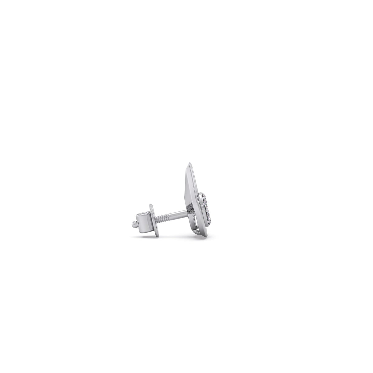 Cluster Drop Diamond Stud Earrings