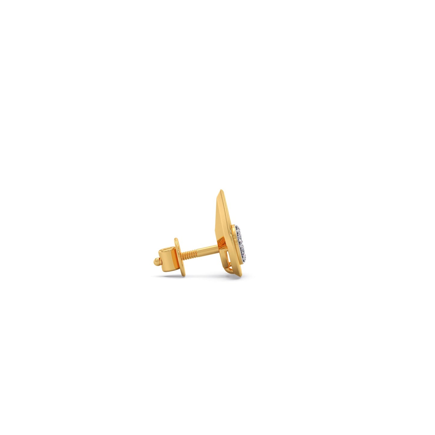 Cluster Drop Diamond Stud Earrings