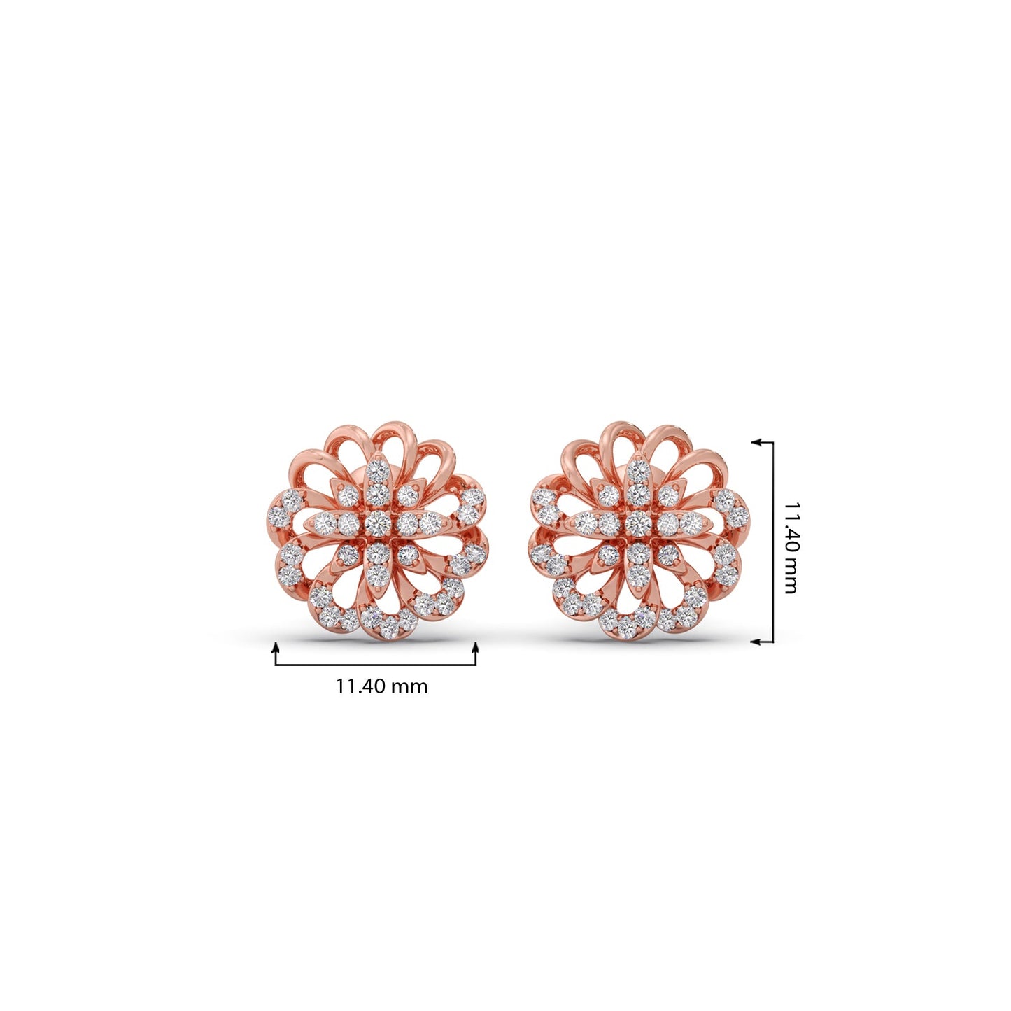 Serava Diamond Stud Earrings