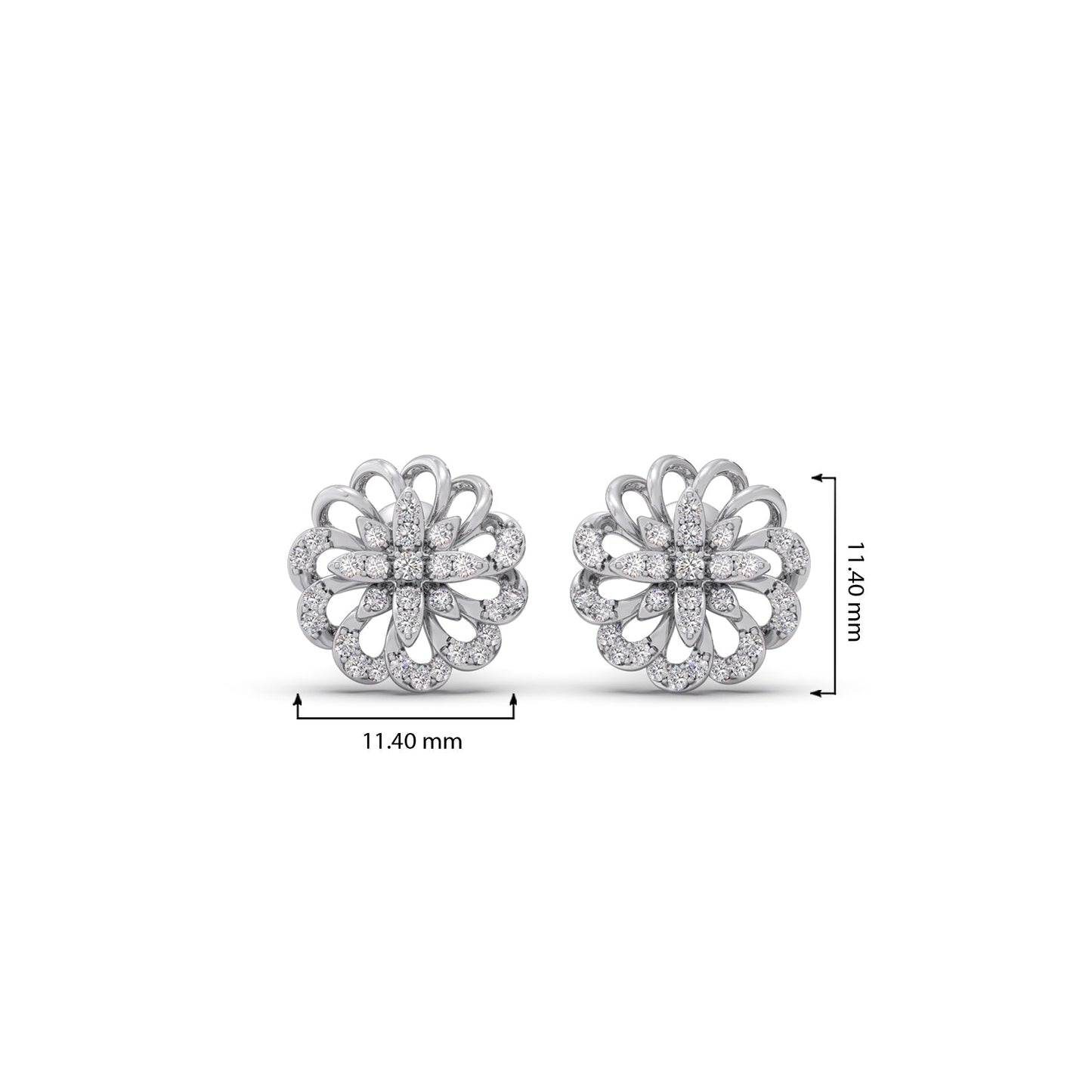 Serava Diamond Stud Earrings