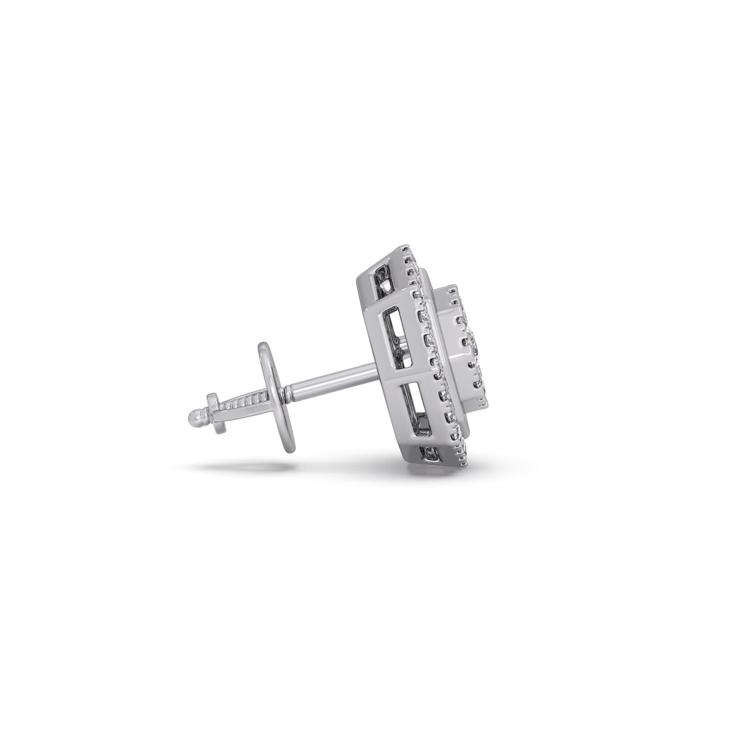 Luxe Octavia Cluster Diamond Stud Earrings