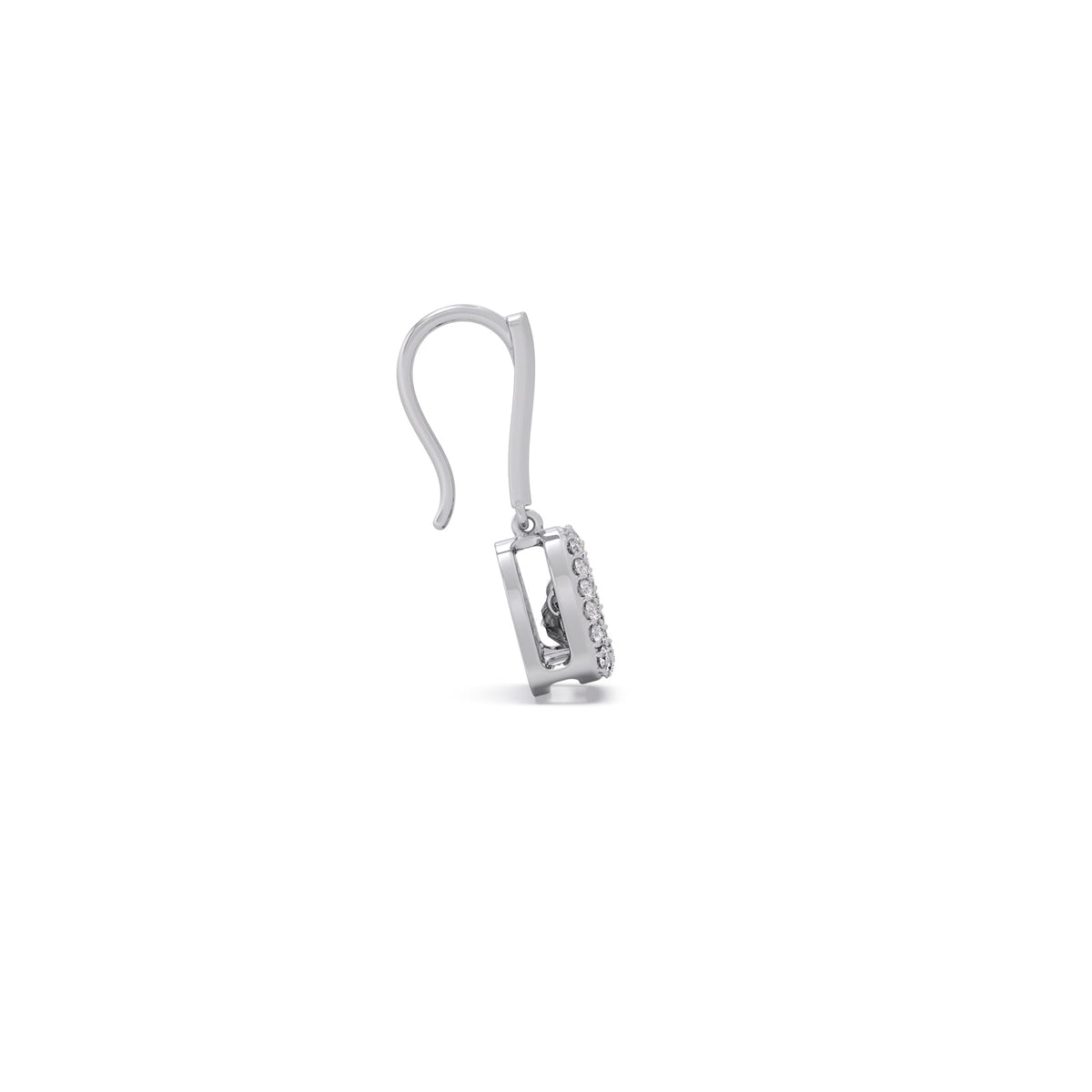 Empress Triangular Diamond Dangle Earrings