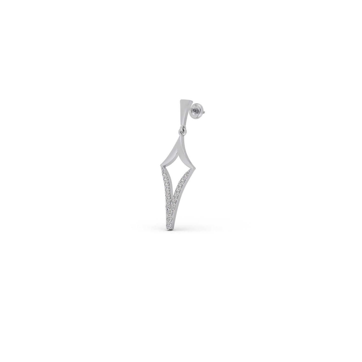 Etherea Round Diamond Dangle Earrings