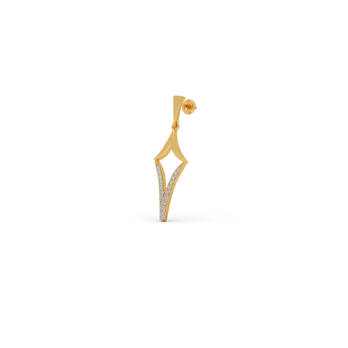 Etherea Round Diamond Dangle Earrings