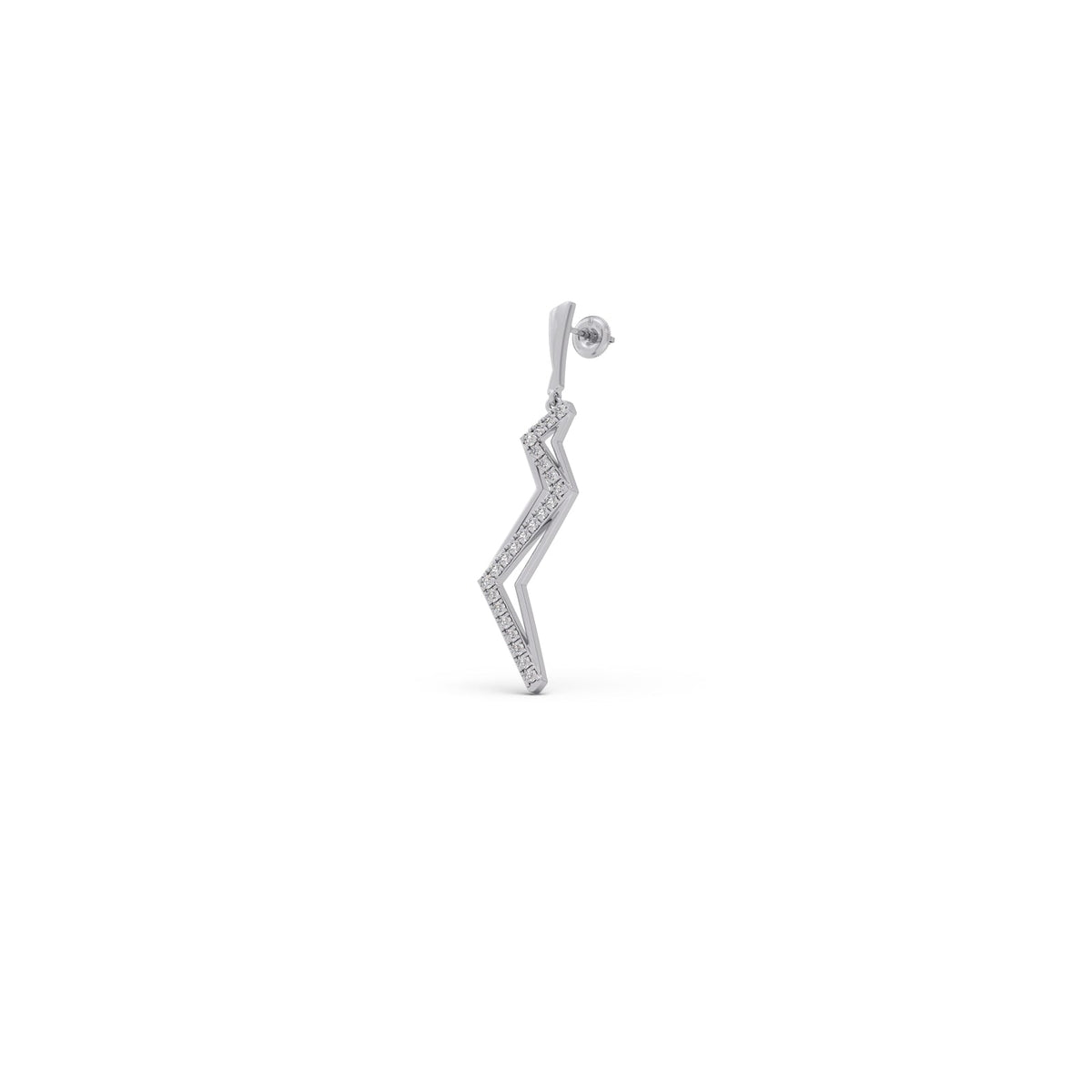 Litline Round Diamond Dangling Earrings