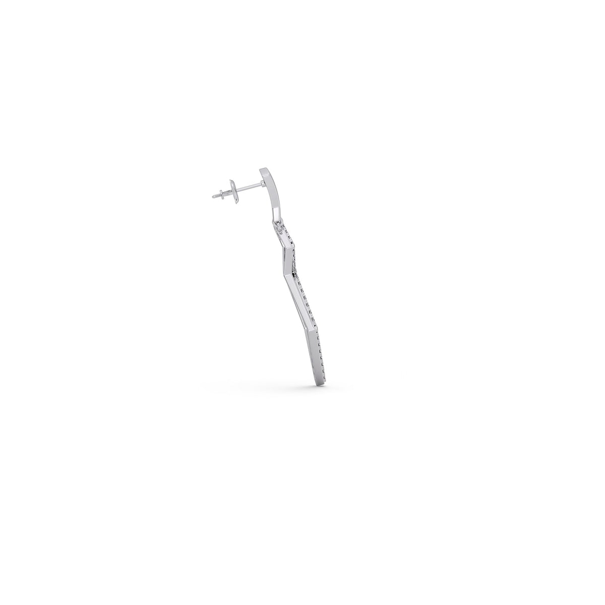 Litline Round Diamond Dangling Earrings