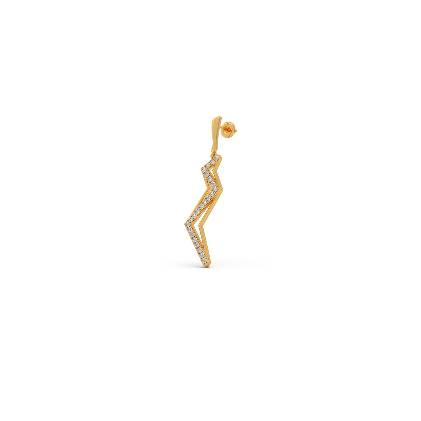 Litline Round Diamond Dangling Earrings