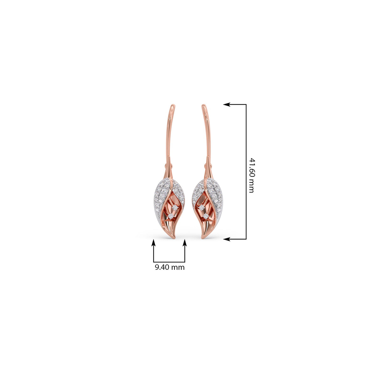 The Calyx Diamond Drop Earrings