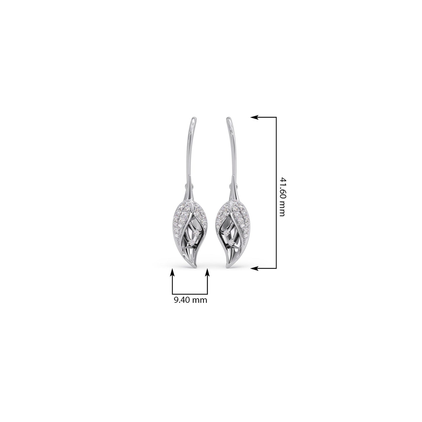 The Calyx Diamond Drop Earrings