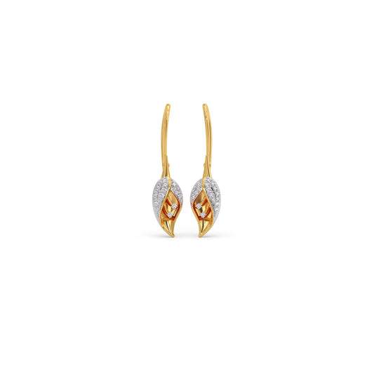 The Calyx Diamond Drop Earrings