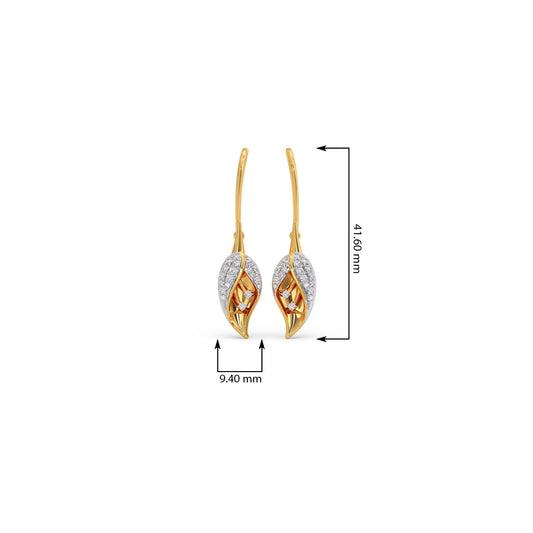 The Calyx Diamond Drop Earrings