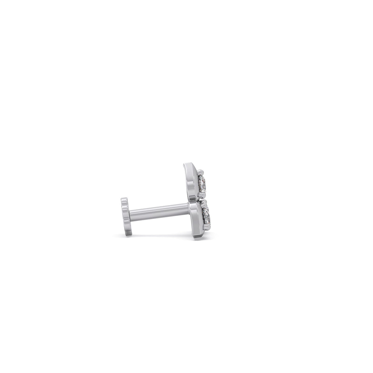 Trio Cluster Diamond Stud Earring