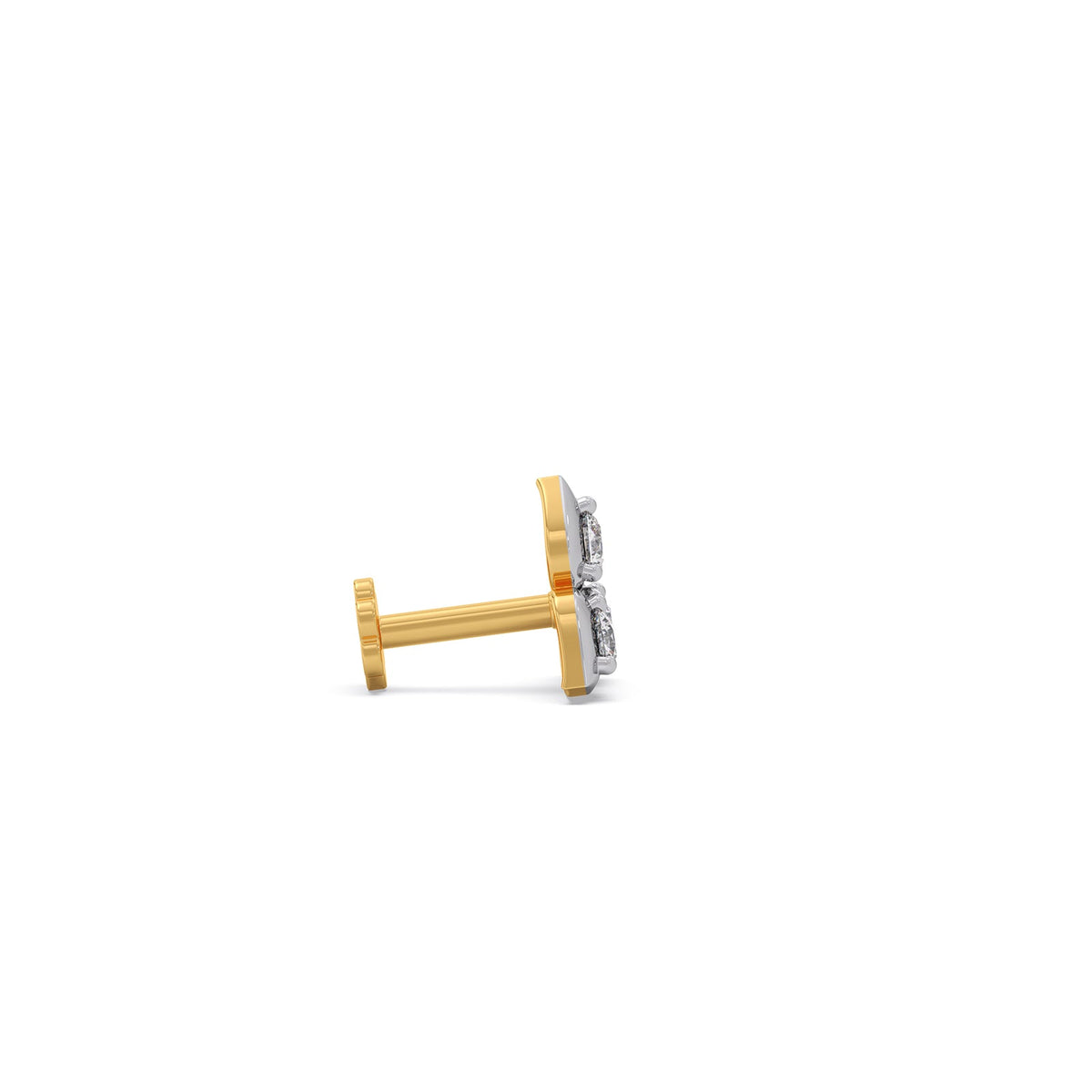 Trio Cluster Diamond Stud Earring