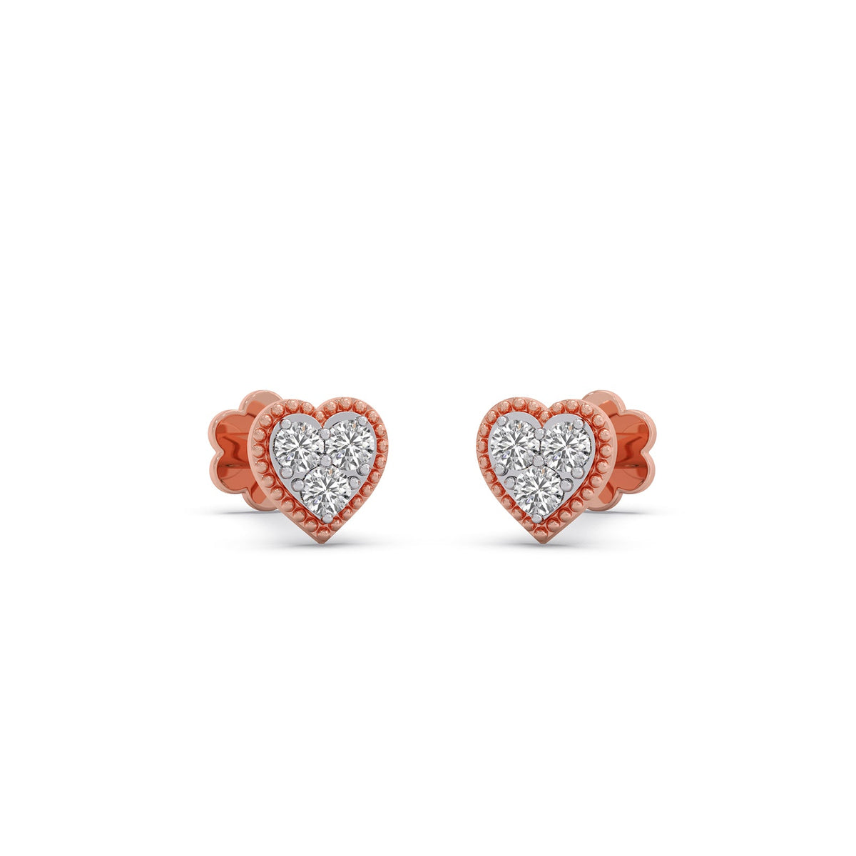 The Loving Heart Diamond Earrings