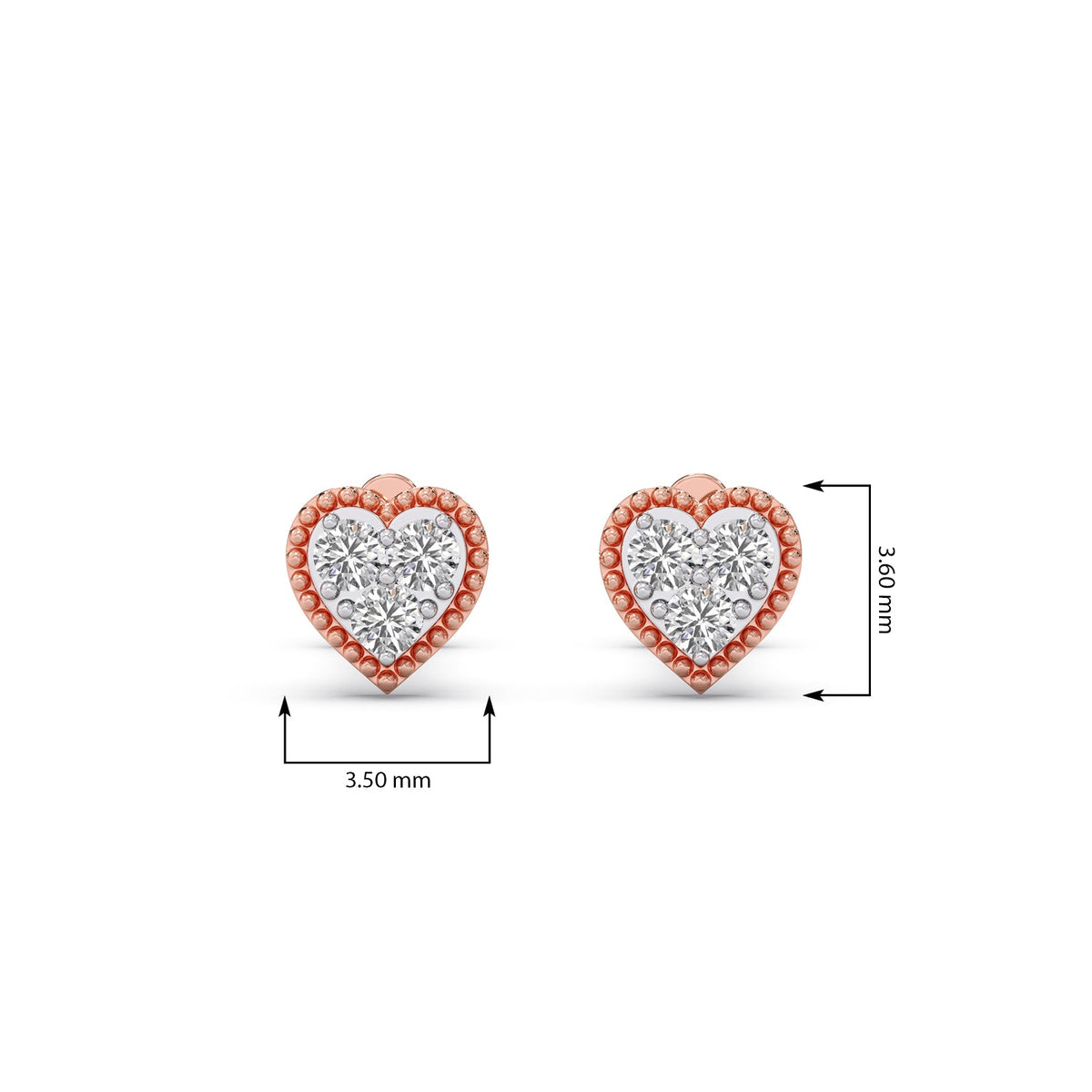 The Loving Heart Diamond Earrings