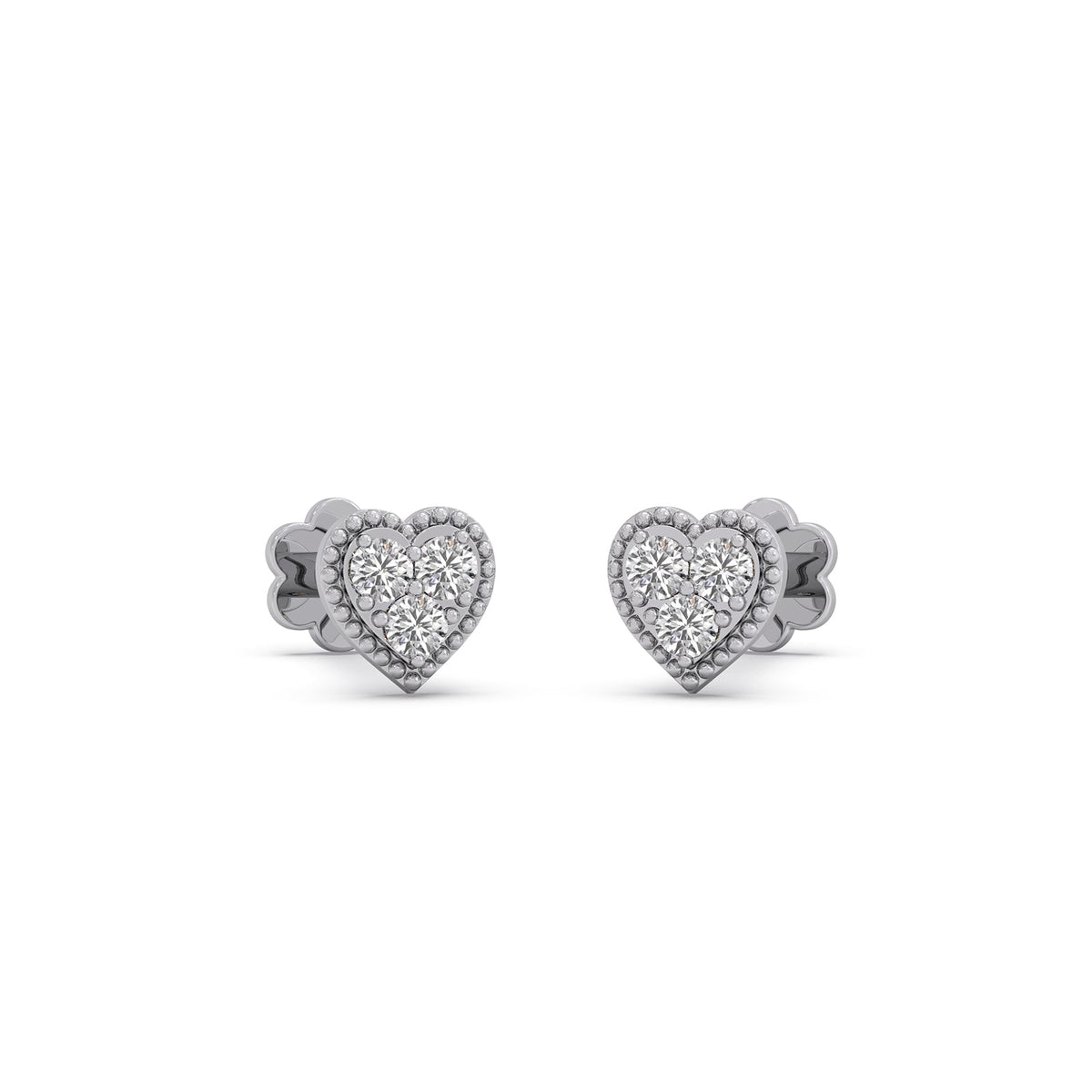 The Loving Heart Diamond Earrings