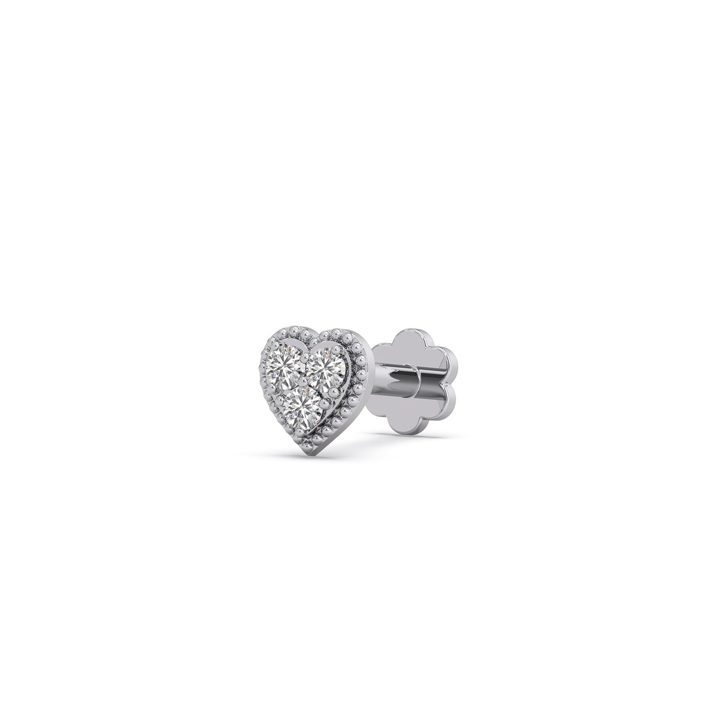 The Loving Heart Diamond Earrings