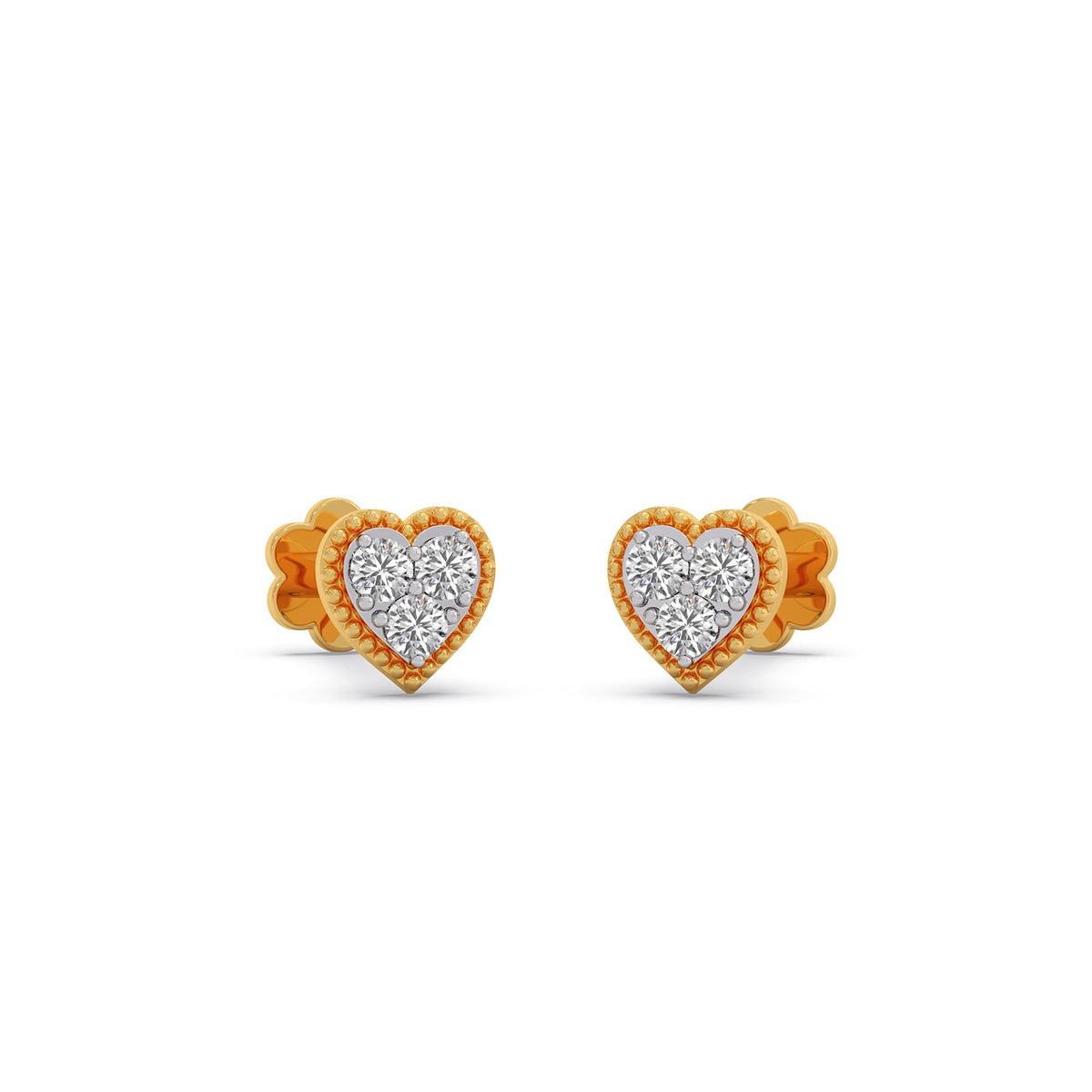 The Loving Heart Diamond Earrings