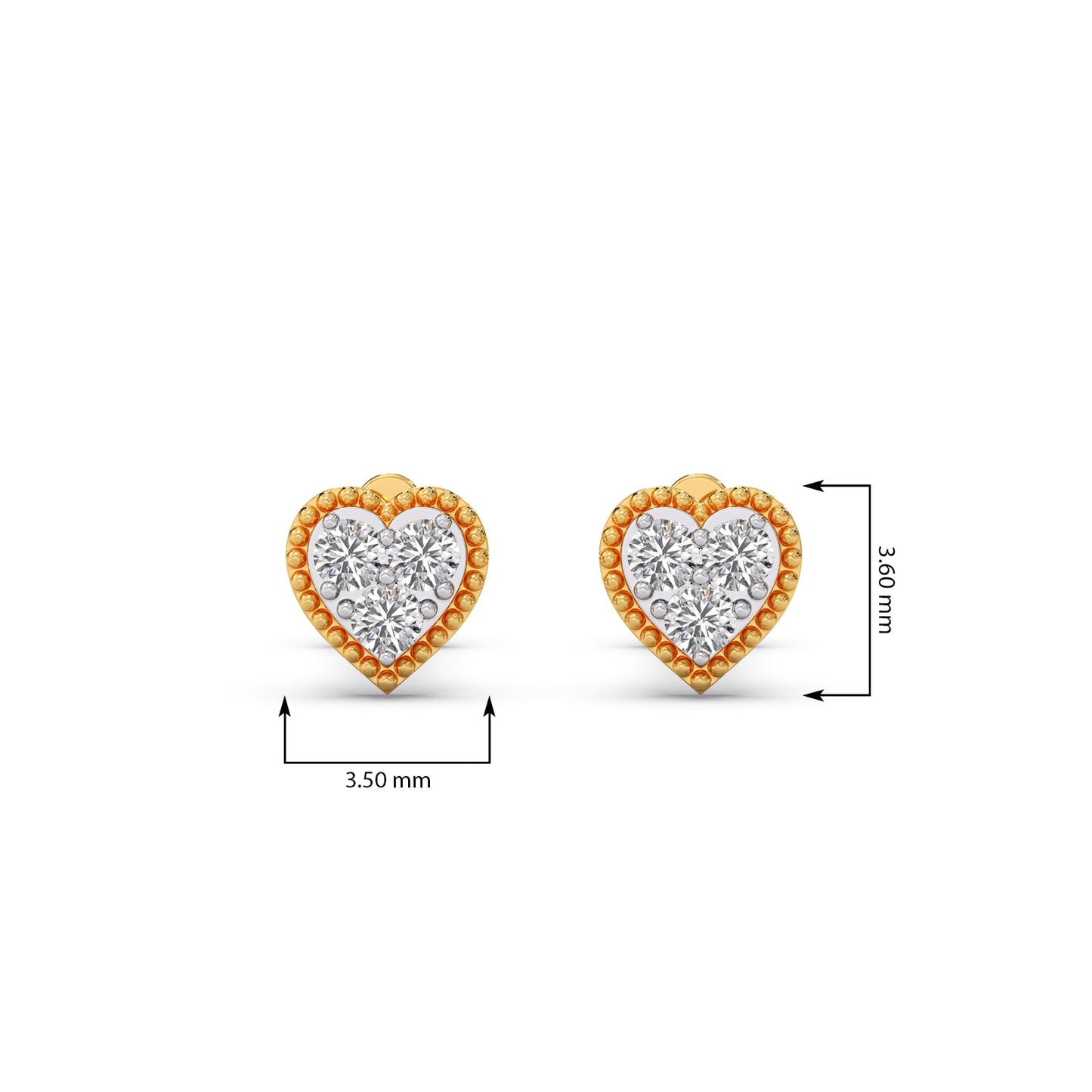 The Loving Heart Diamond Earrings