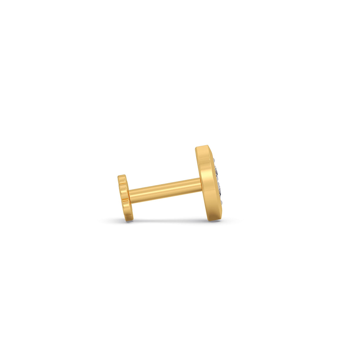 Lanceolate Diamond Stud Earrings