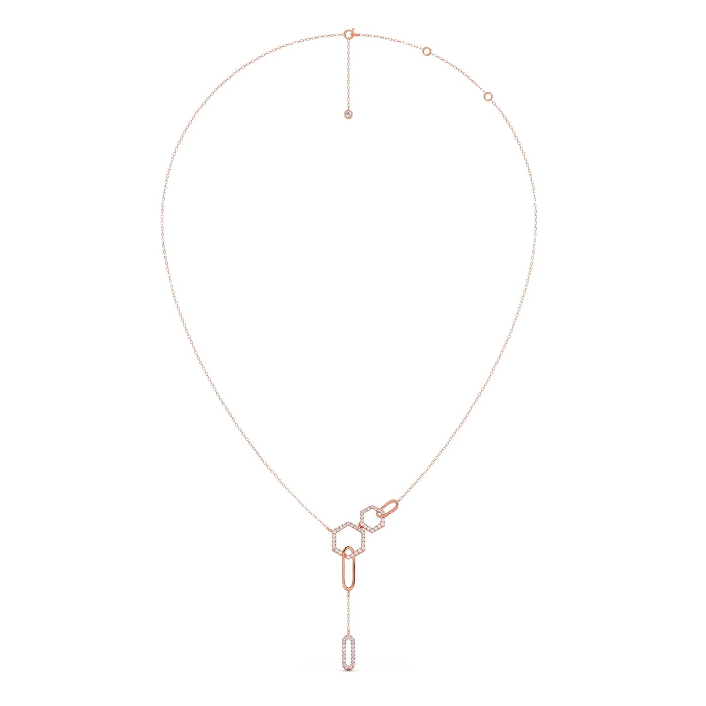 Petite Round Diamond Chain Necklace