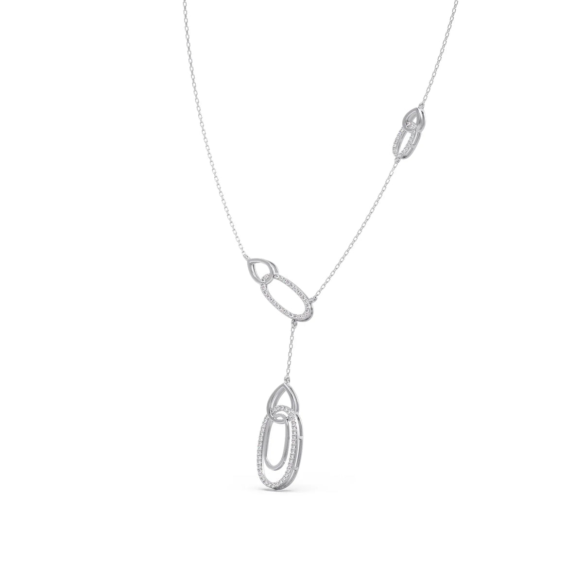 Lariat Necklace with Drop Pendant