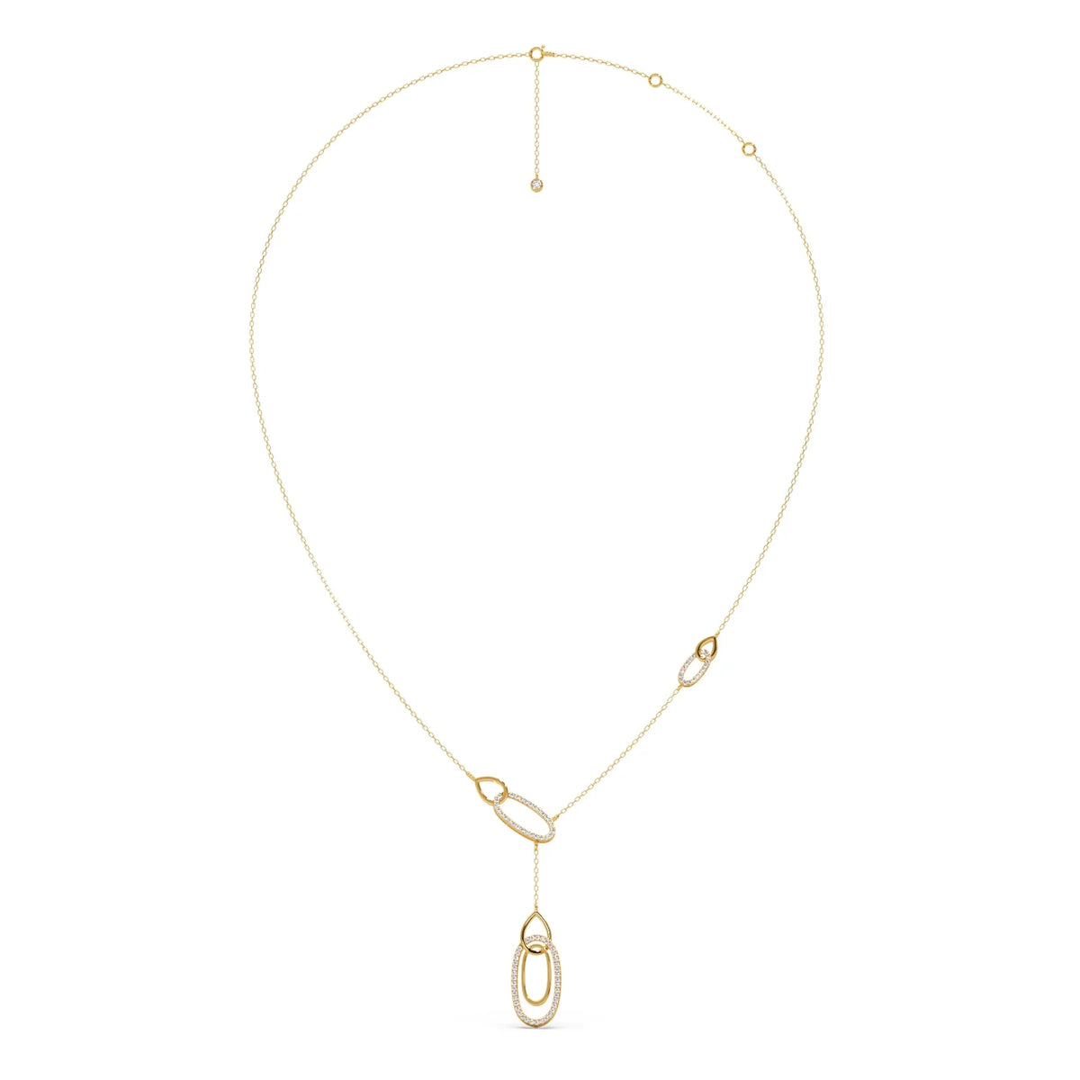 Lariat Necklace with Drop Pendant