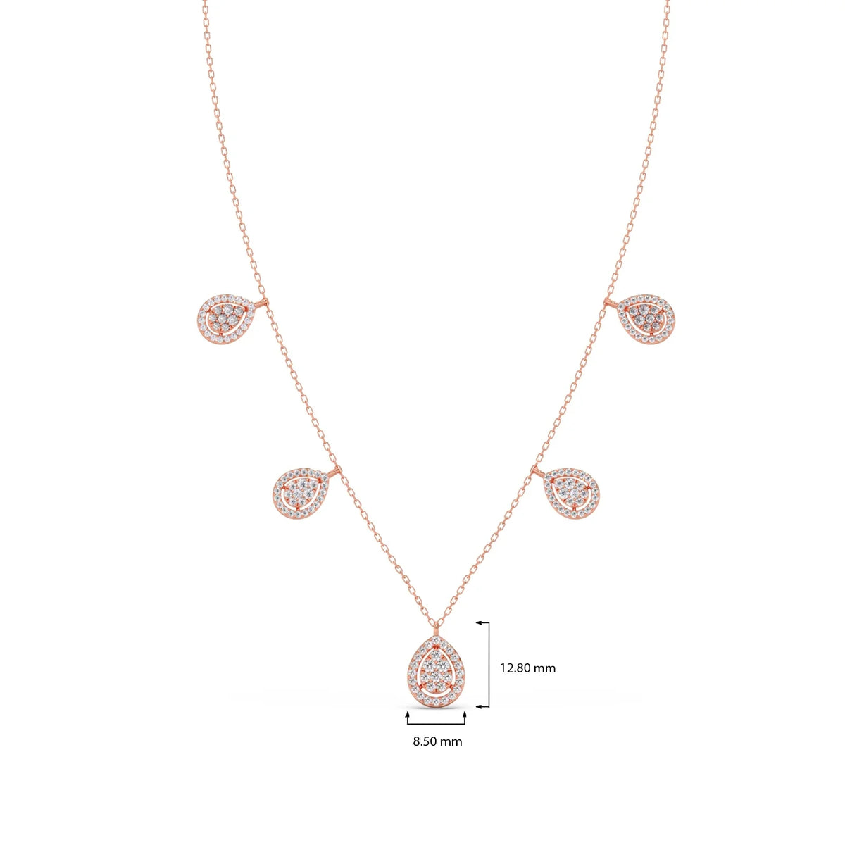 Pear Charm Necklace