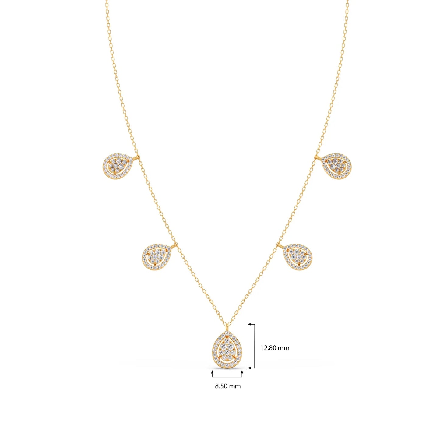 Pear Charm Necklace
