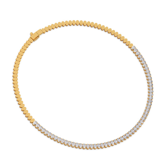 10.62 ct Timeless Oval Diamond Tennis Necklace