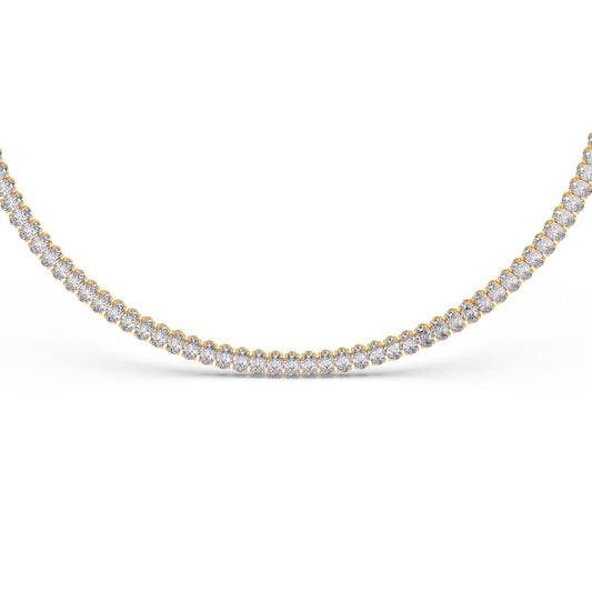 10.62 ct Timeless Oval Diamond Tennis Necklace