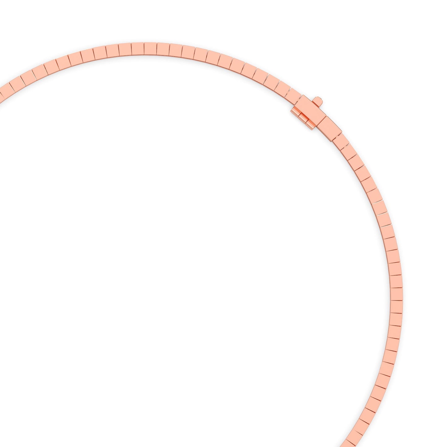 5.33 ct Streamlined Round Diamond Tennis Necklace