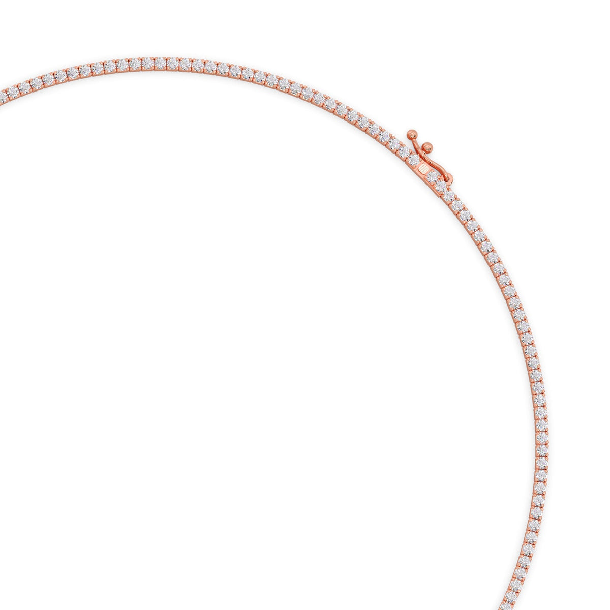 5.67 ct Dazzling Round Diamond Tennis Necklace
