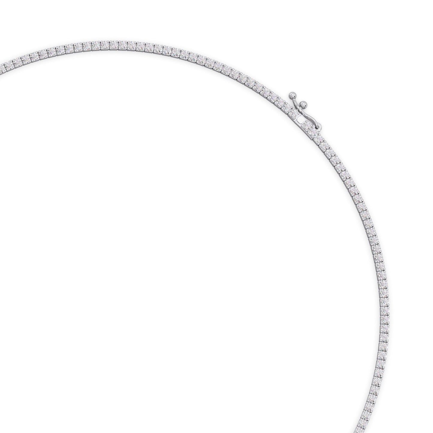 5.67 ct Dazzling Round Diamond Tennis Necklace