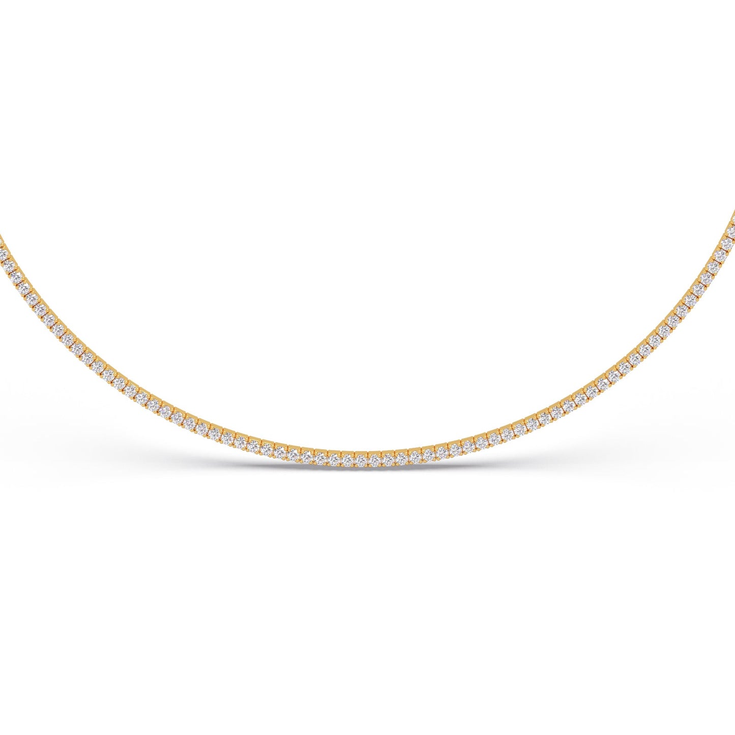 5.67 ct Dazzling Round Diamond Tennis Necklace
