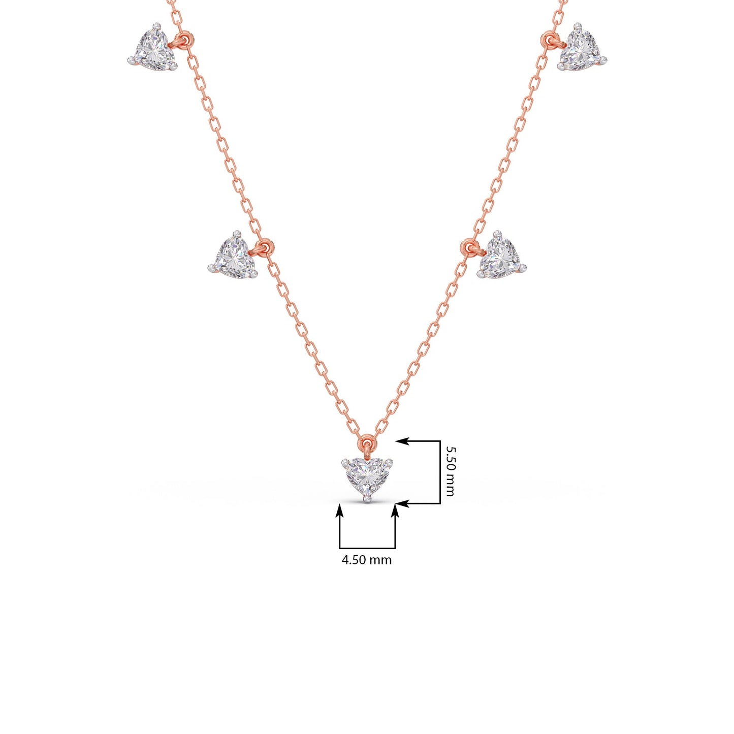 Stardust Heart Diamond Necklace