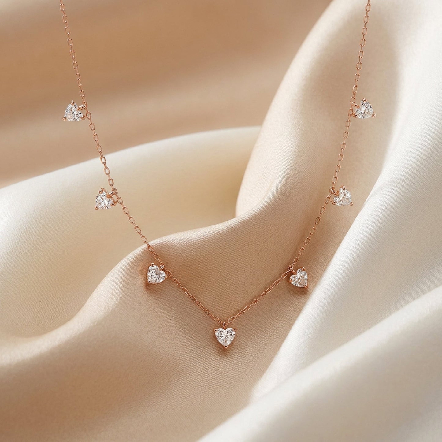 Stardust Heart Diamond Necklace