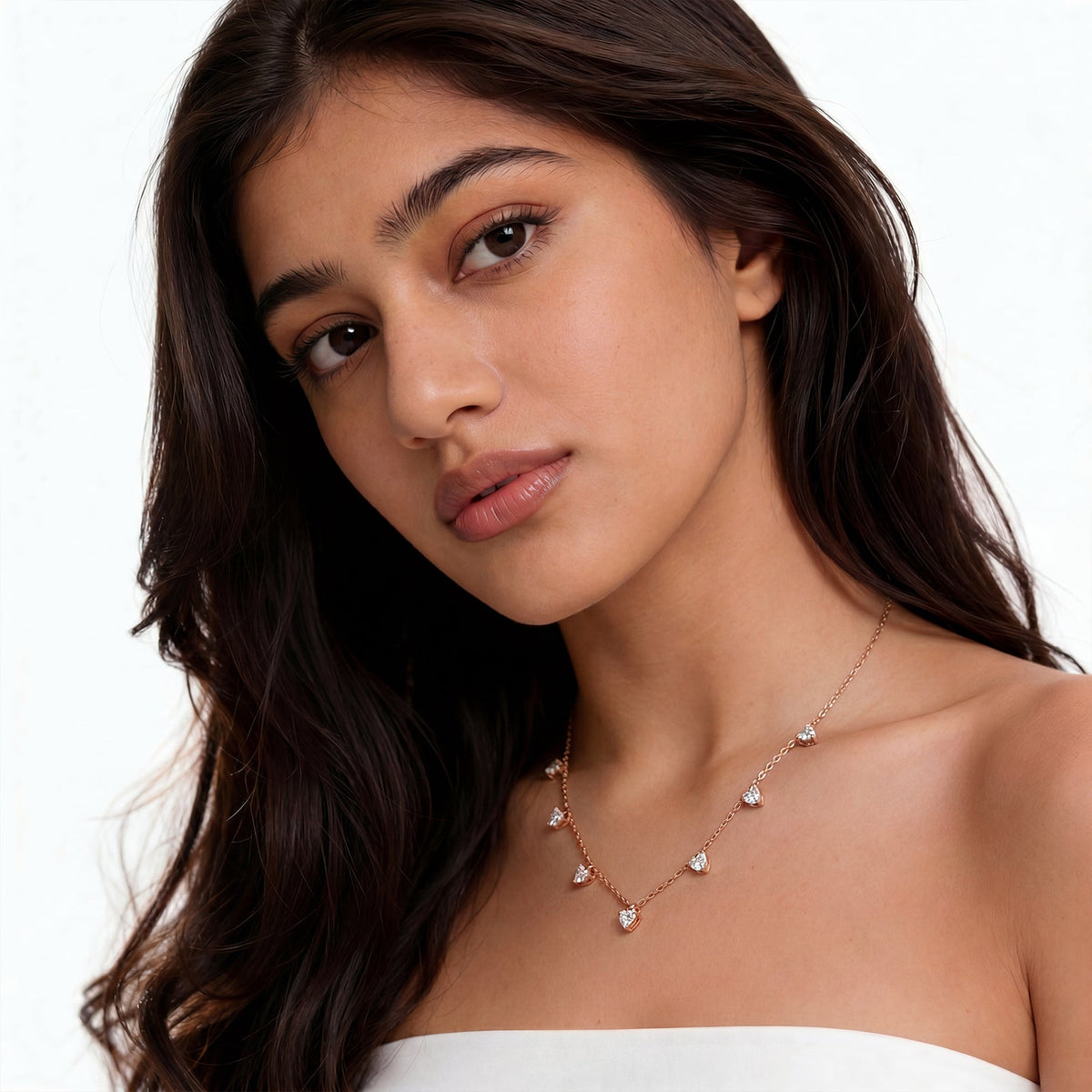 Stardust Heart Diamond Necklace