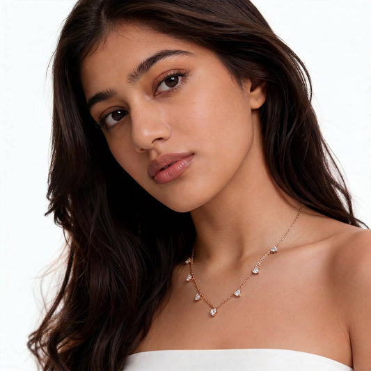 Stardust Heart Diamond Necklace