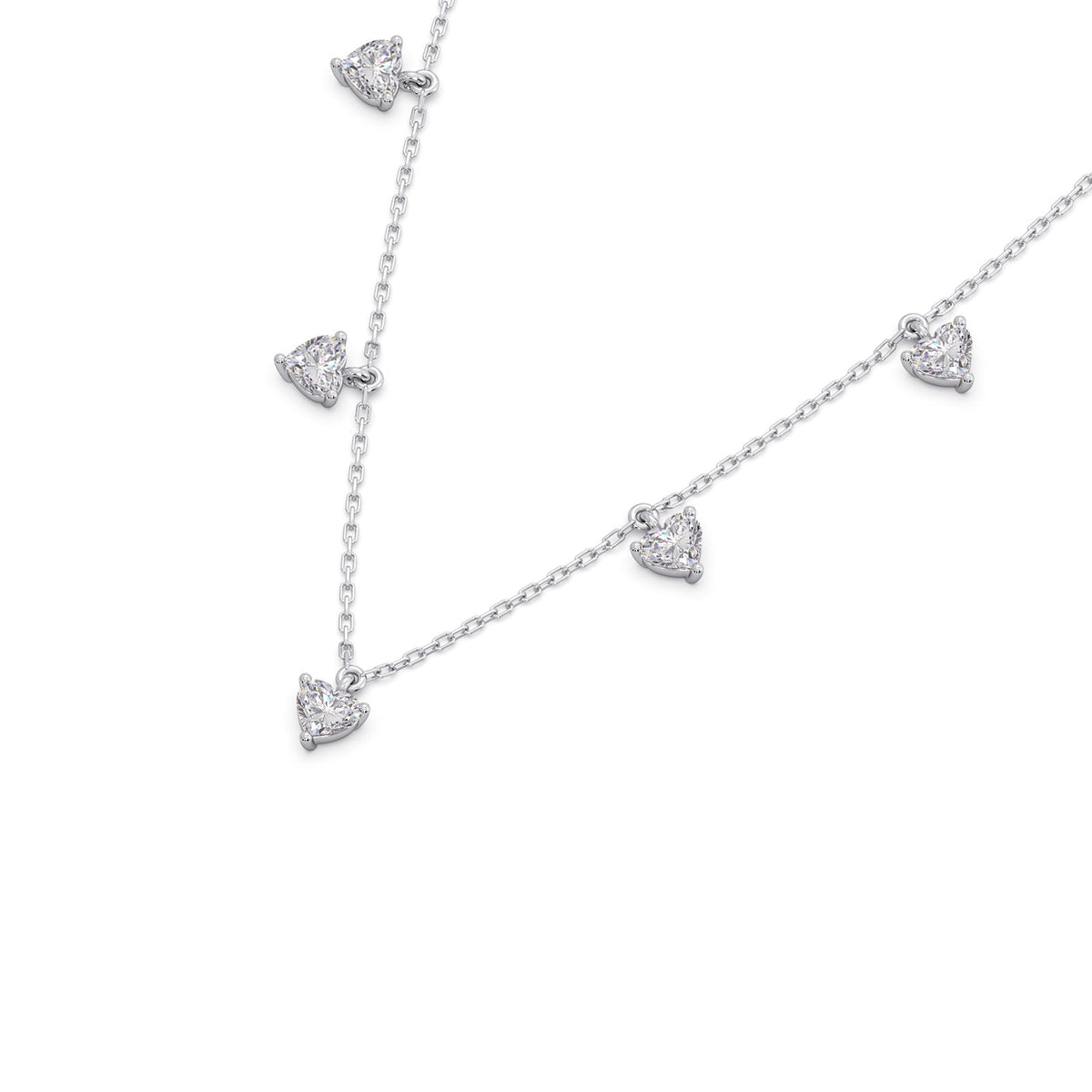 Stardust Heart Diamond Necklace