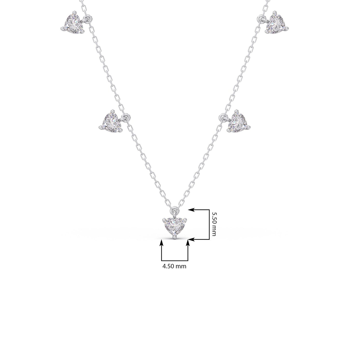 Stardust Heart Diamond Necklace