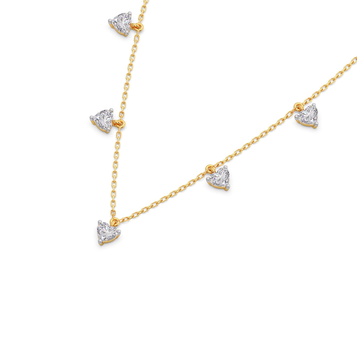 Stardust Heart Diamond Necklace