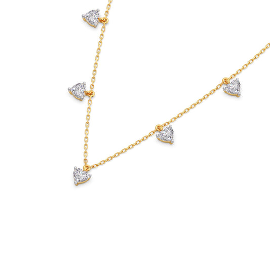 Stardust Heart Diamond Necklace