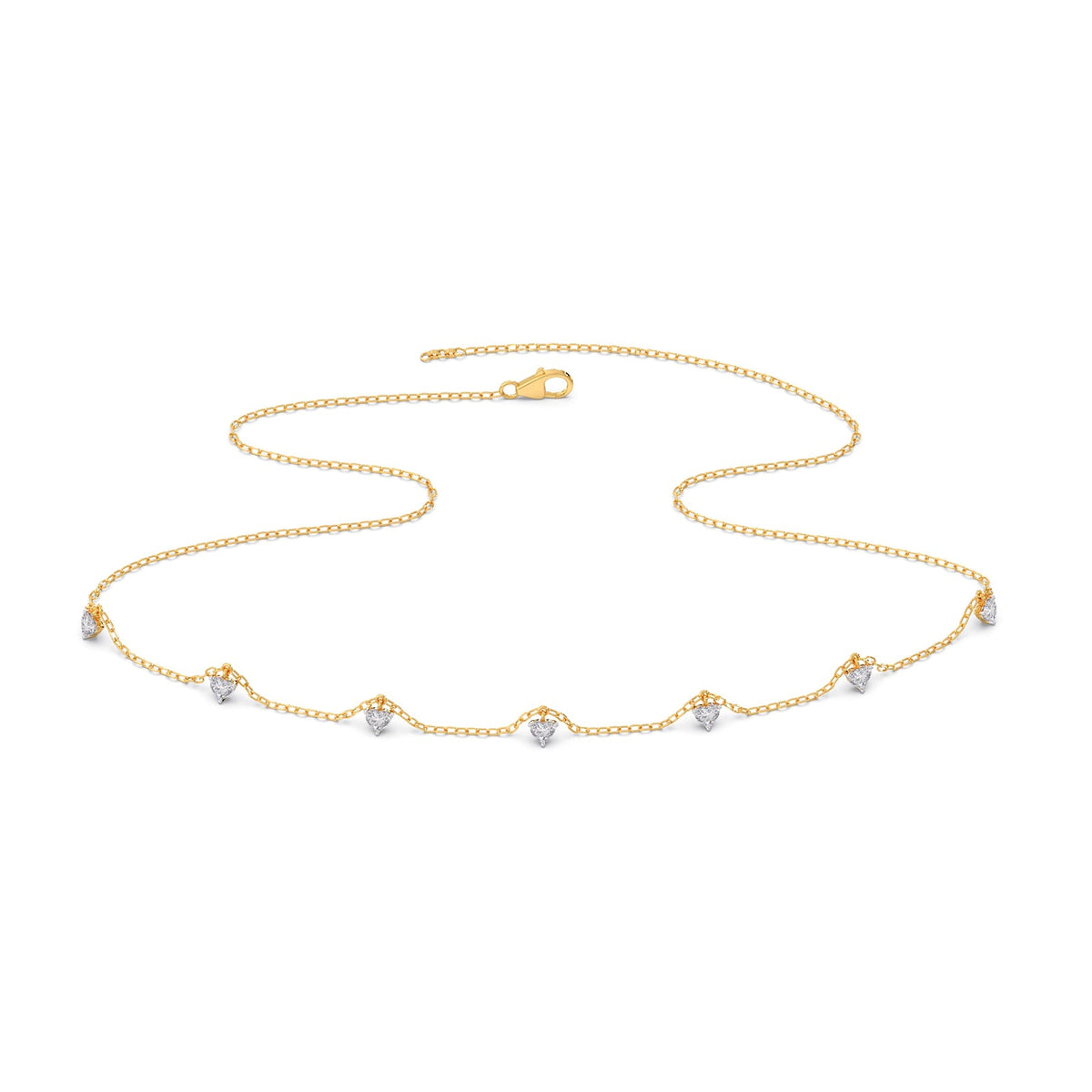 Stardust Heart Diamond Necklace
