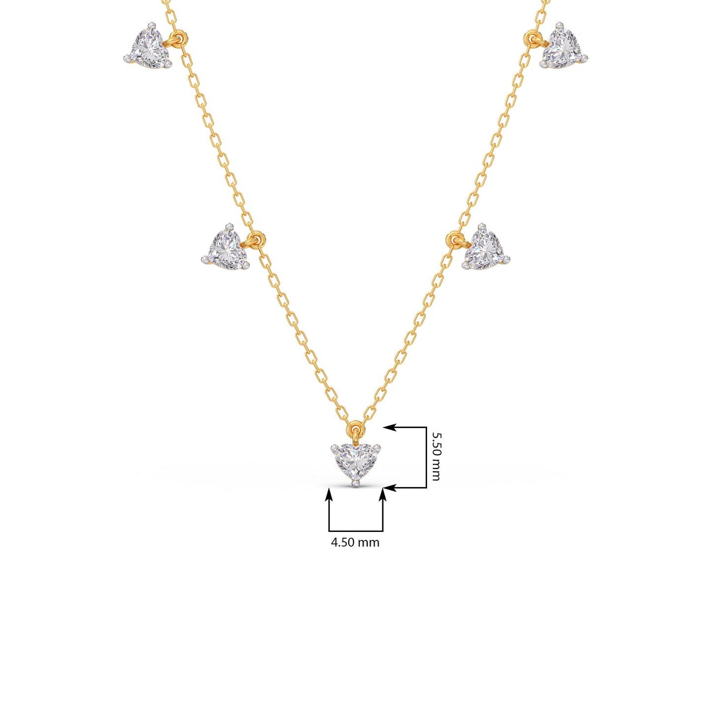 Stardust Heart Diamond Necklace