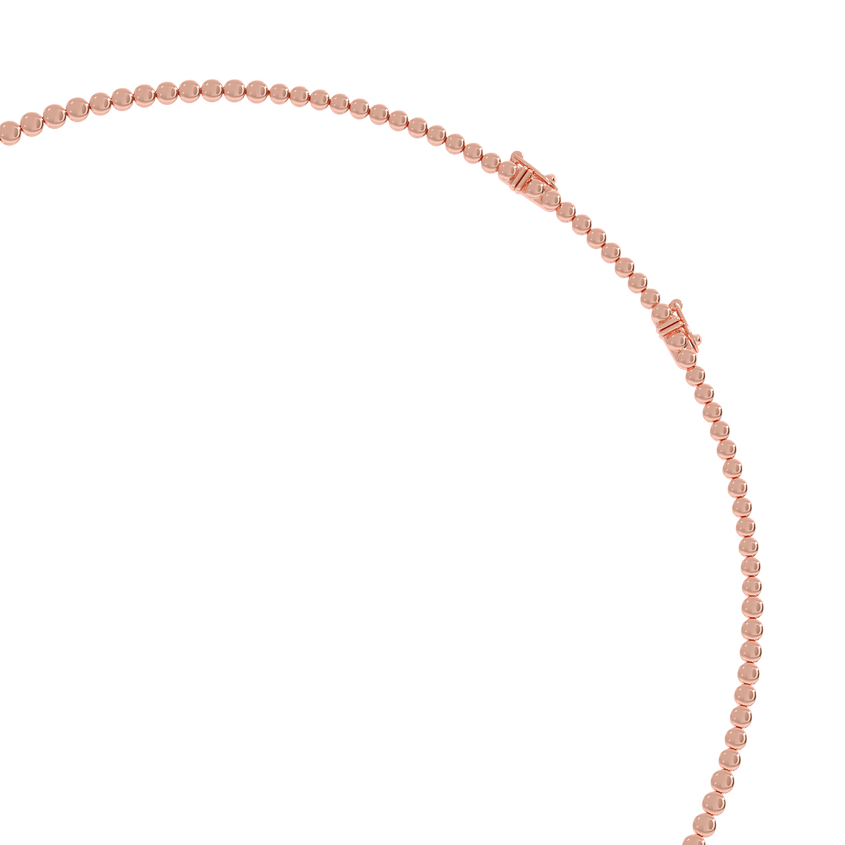 3 ct Sparkling Round Diamond Tennis Necklace