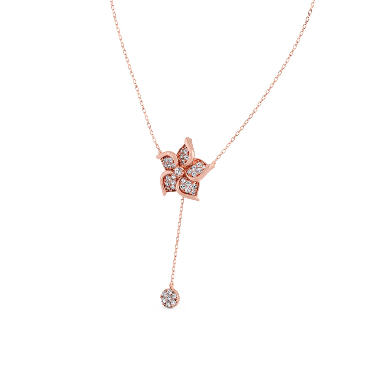 Flywheel Cluster Diamond Necklace